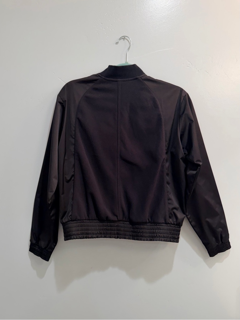 Athleta Black Technical Fleece Bomber Jacket Full Zip Womens XS Gorpcore Warm - Picture 9 of 15